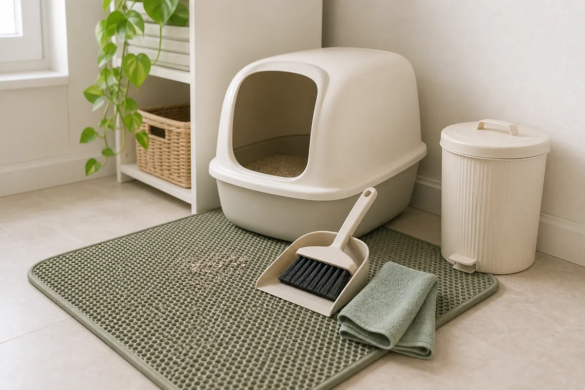 猫トイレ周りの掃除用品